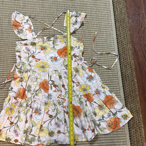 Lottie & Holly Floral Midi Dress with Ruffle Sleeves - Picture 10 of 15